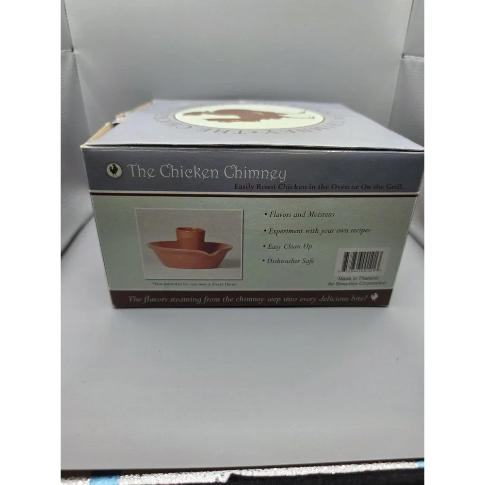The Chicken Chimney Simonton Ceramic Chicken Roaster Oven Grill Thailand w/ Box